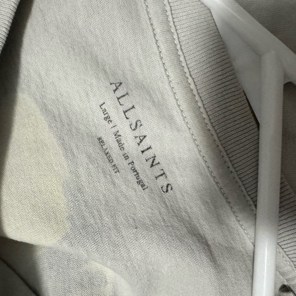 All Saints Light Gray Graphic Tee - Picture 3 of 3